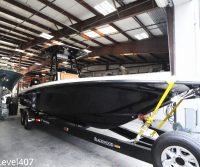 Custom boat with SeaDek® by Next Level Florida Marine Customs