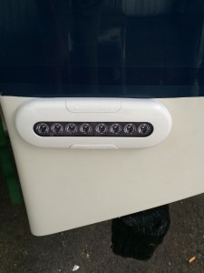 Ocean LED underwater lights installed on Four Winds boat.