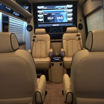 custom installation luxury van