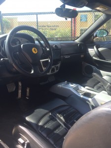 Ferrari 360 Spyder with Pioneer flip out installed.