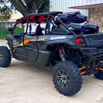 Next Level Orlando Custom Audio Kawasaki Teryx Side-by-Side Custom Stereo Lighting Florida