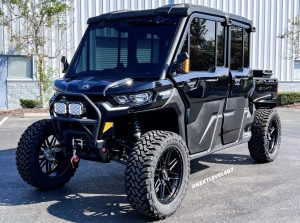 Defender Lone Star Next Level Orlando Custom Audio JL Audio SeaDek Marine Products Sea Deck upgraded lighting kit turn signals custom bumpers winch Raceline Wheels Toyo Tires off-road custom fabrication truck customization Orlando Central Florida.
