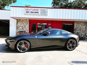 Next level Orlando Custom Audio, Ferrari Roma Custom Raised Seat