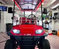 Icon Golf Cart Upgraded with LED Lighting