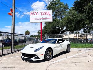 Next Level Orlando Customs Ferrari F12 Berlinetta Front and rear camera Installation