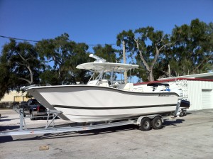 2014 Ameracat with 20 inch Rigid SR series light, Furuno Radar, and Automatic Anchor.