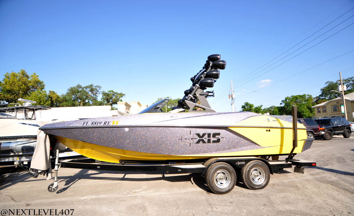 Axis Boat with Ultimate Tower Speakers Orlando Custom Audio