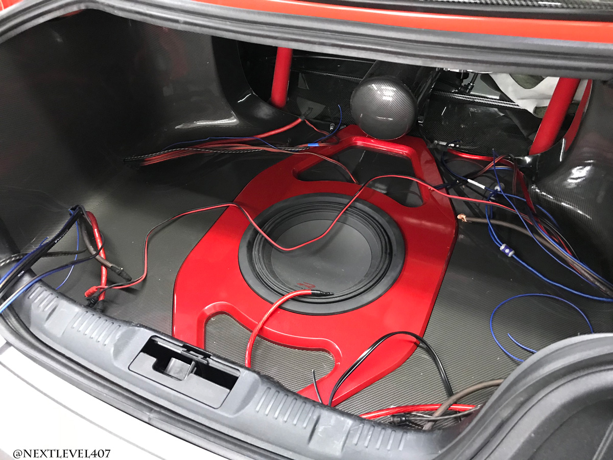 Custom Mustang Stereo Trunk Amps Wiring