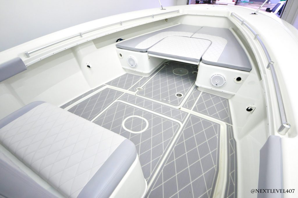 Yellowfin Yacht SeaDek® and Upholserty Orlando Custom Audio