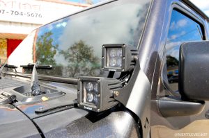 Square lights on Jeep Unlimited