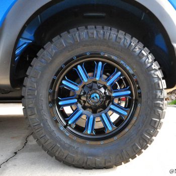 Blue Wheels installed by Next Level Inc.