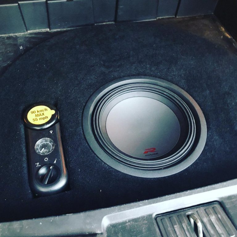 Custom Subwoofer in Cadillac CTS Wagon Orlando Custom Audio