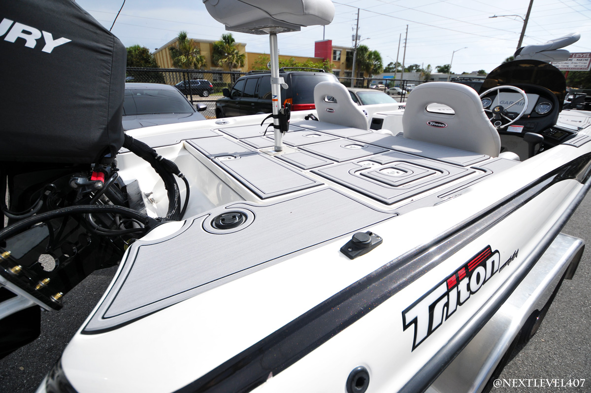 Triton Fishing Boat Gets SeaDek® Orlando Custom Audio