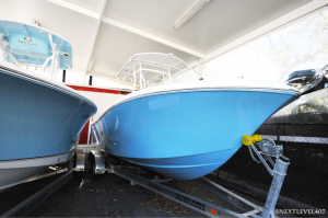 blue release boat