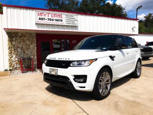 Range Rover upgraded by Next Level Orlando with a high quality dash cam.