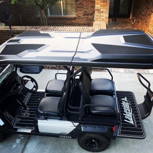 Custom golf cart upgraded by Next Level