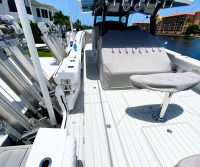 Next Level Orlando shows a fishing boat customized with Sea Deck custom flooring