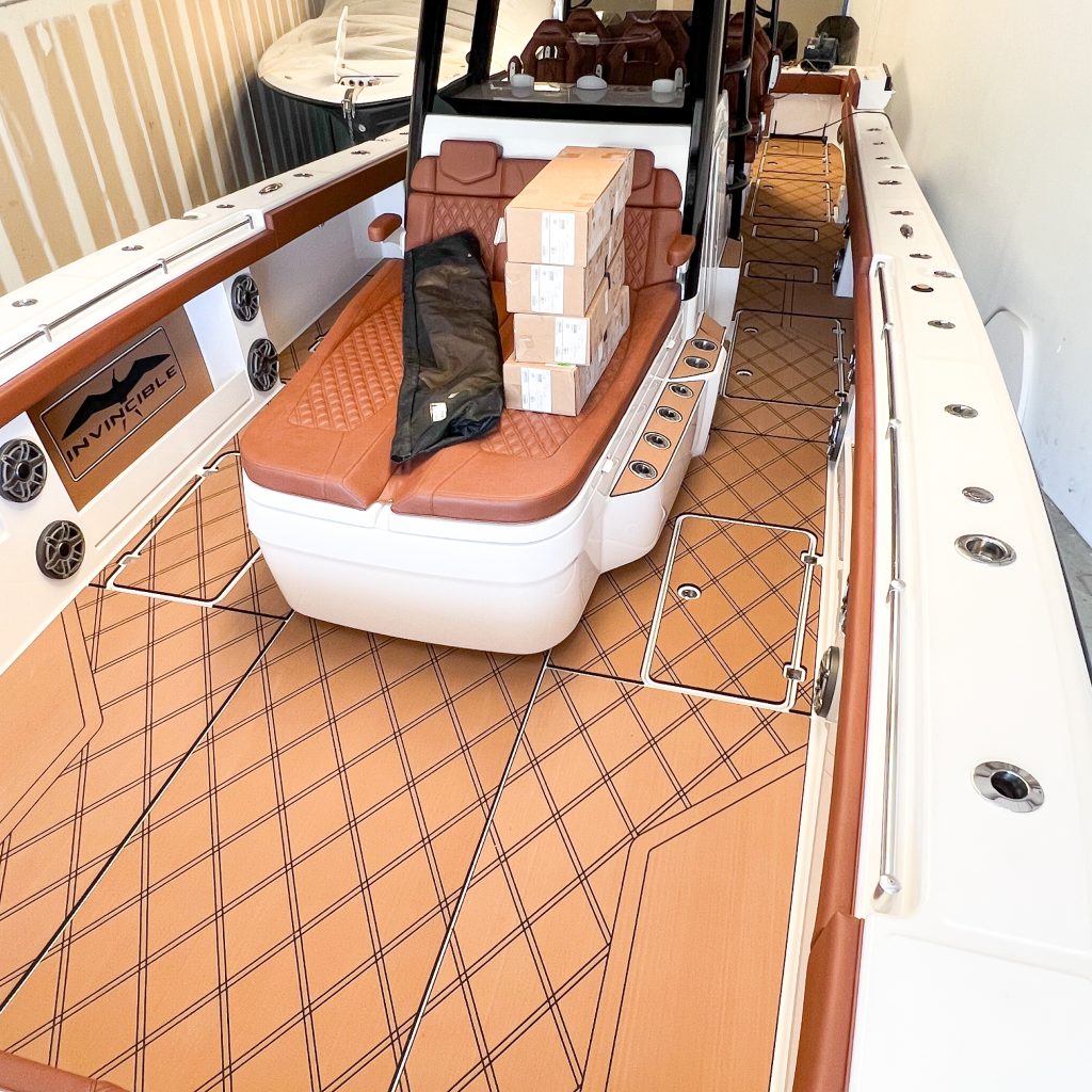 Invincible Boat with Custom SeaDek® Installed – Florida Marine Customs
