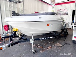 Tahoe boat custom kicker marine stereo installed