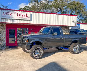 Next Level Orlando shows an Ford F150 with upgraded audio.