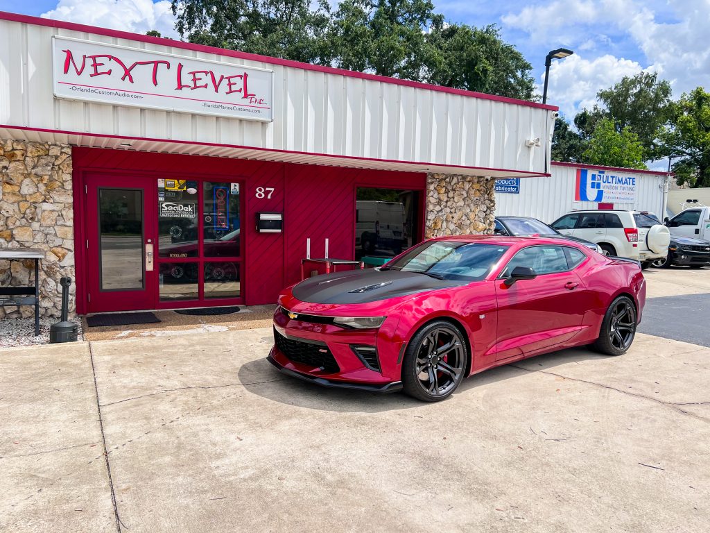 Camaro. Feature photo. Next level in background.