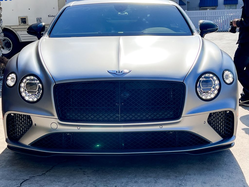 Bentley Car front view angle.