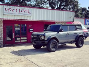 Next Level Orlando Custom Audio Gray Bronco Subwoofer Install Orlando