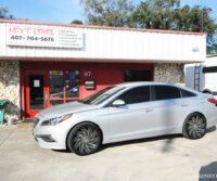Next Level Silver Hyundai Sonata Upgraded with Alpine Halo Touchscreen Amps Custom Speaker Install Orlando