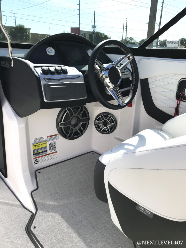 Next Level Florida Marine Customs Regal Boat JL Audio M6 Marine Sound System Install Orlando Helm