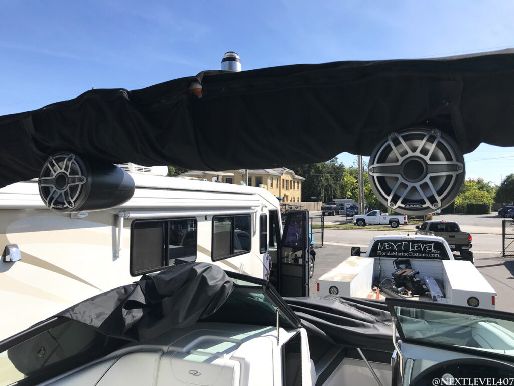 Next Level Florida Marine Customs Regal Boat JL Audio M6 Marine Sound System Install Orlando